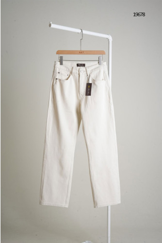 🔆 [Loro Piana] 로로피아나 브라운 레더패치 데님팬츠 🔆