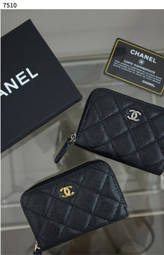 #샤넬 [Chanel] 샤넬 클래식 캐비어 브랙 지퍼 카드지갑 신상입고💢 #지갑 #7510