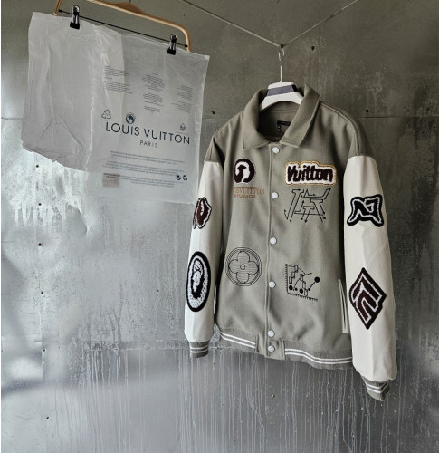 25 SS 루*비* 바시티 패치 블루종 자켓