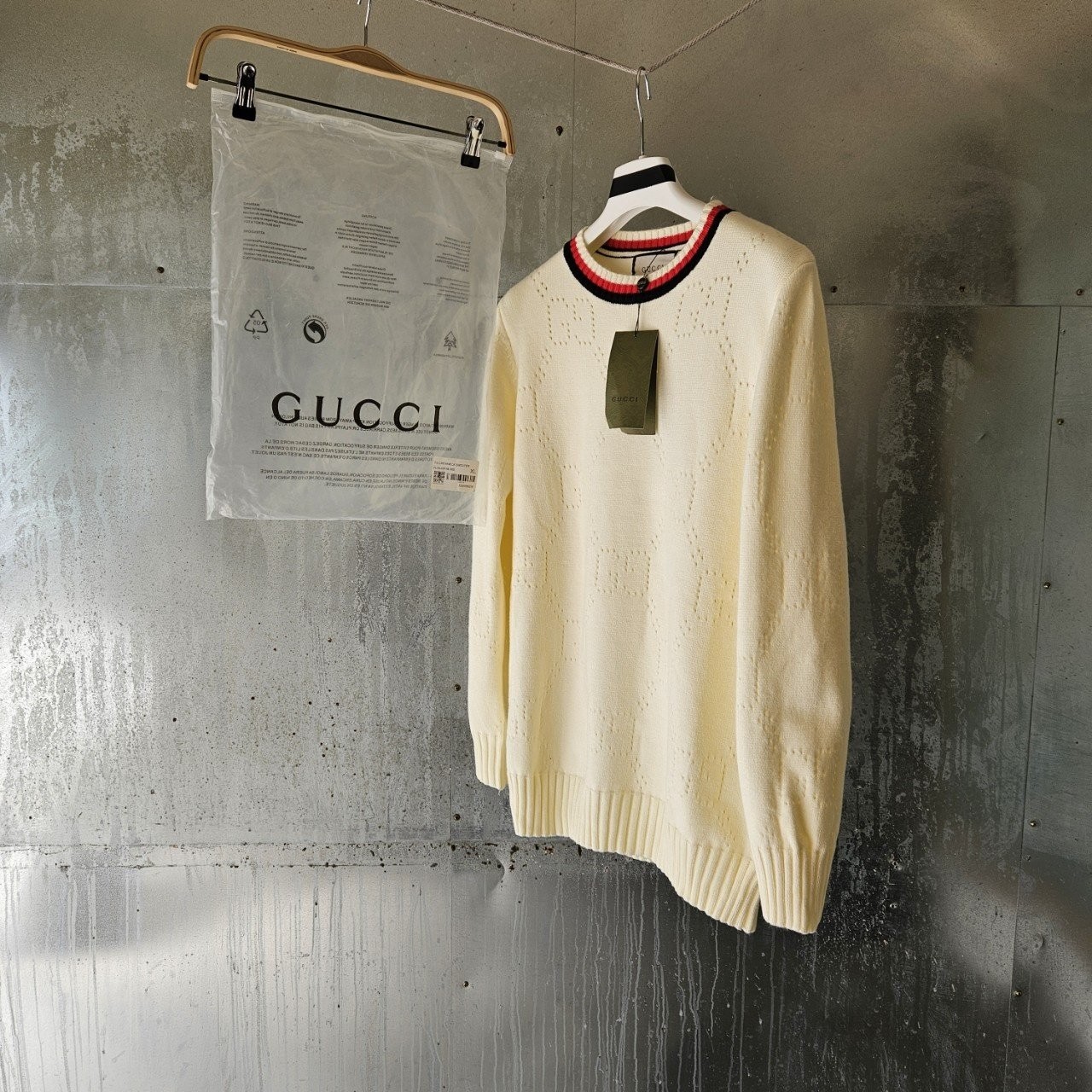 루*비* 자카드 울 풀 오버 니트 티셔츠