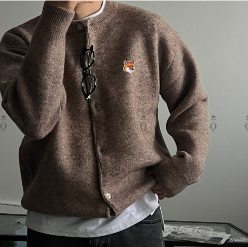 20384_MK 라운드넥 알파카 가디건