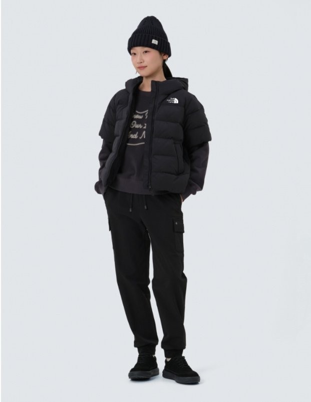 20448_NF 반팔 후드 남녀 공용 패딩