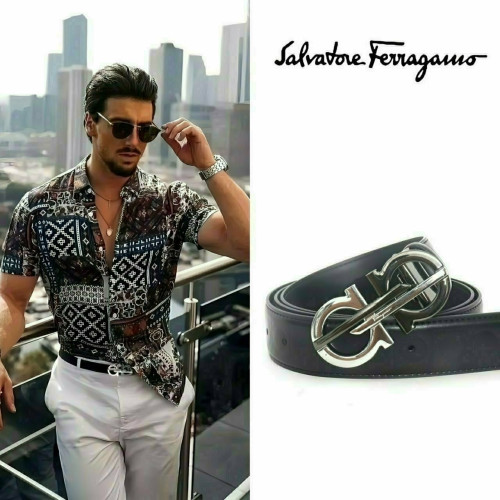 🔳🔳25s 페♡가모 더블 간치니 실버&블랙 벨트🔳🔳