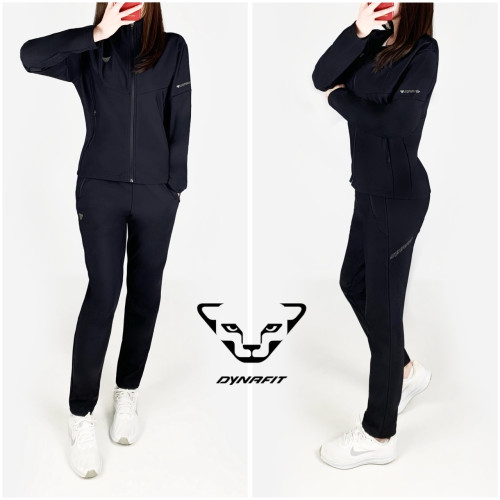 <다이나핏 기모 실버 벤츄리 일자바지 집업 세트>