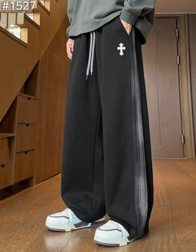 #크롬하츠 워싱 기모 와이드 스웻 팬츠