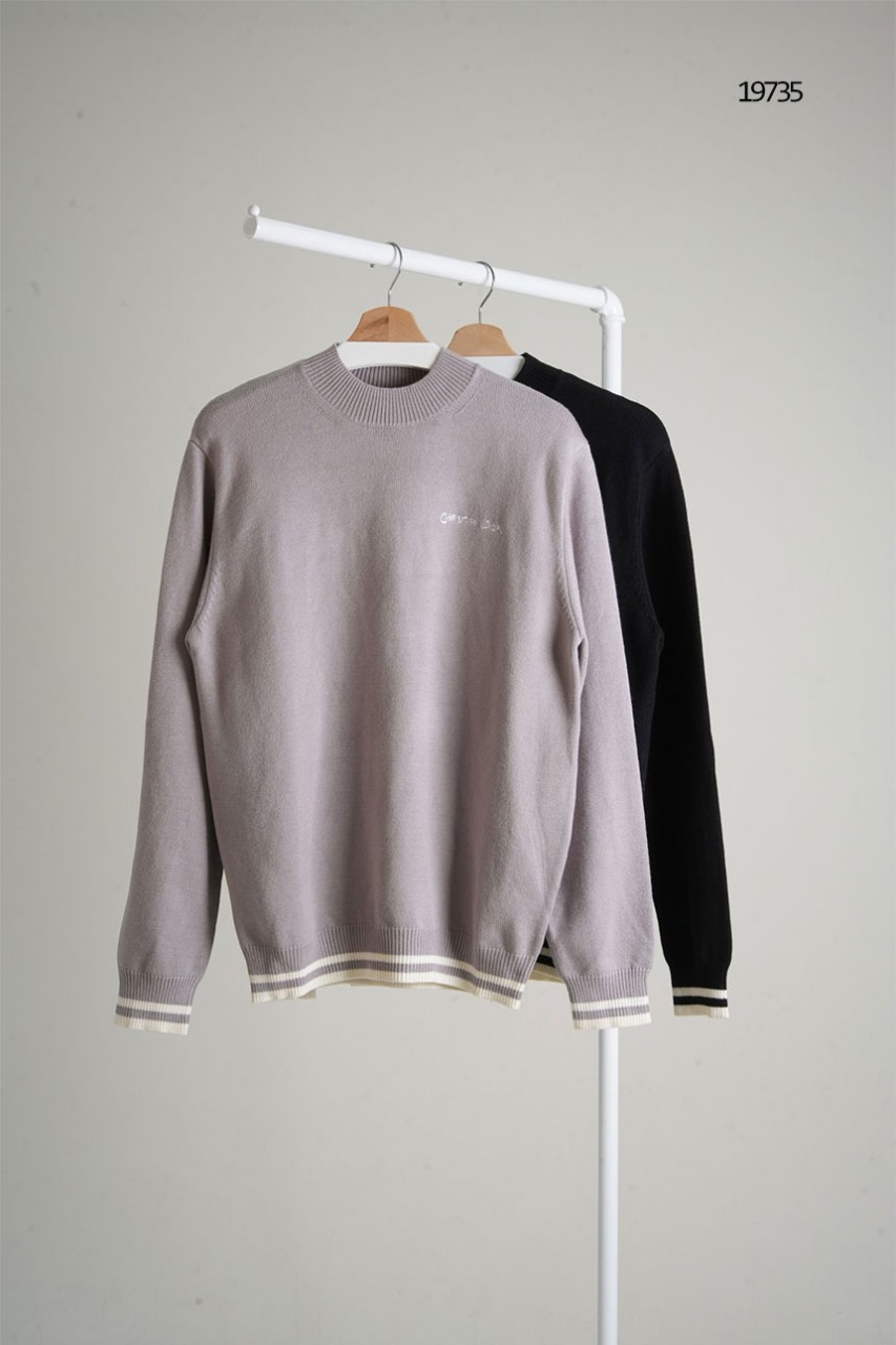 🔆 [DIOR] 크리스찬 디올 시보리 라인배색 크루넥 니트 스웨터 🔆