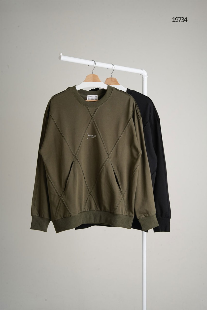 🔆 [Maison Margiela] 메종마르지엘라 남성 빈티지 포켓 맨투맨 🔆