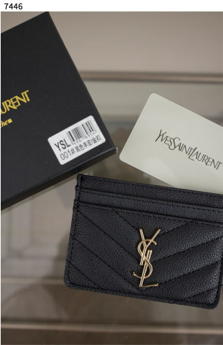 #입생로랑 [YSL] 생로랑 여성 카드지갑 모노그램 블랙금장💢 #지갑 #7446