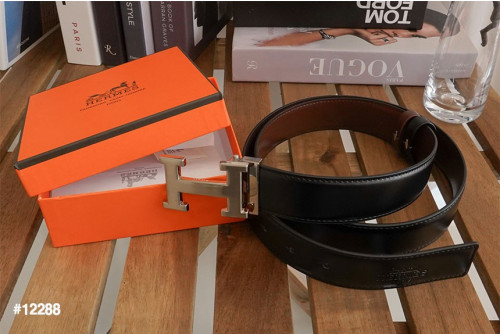 🔆 [HERMES] 에르메스 소가죽 H스틸로고 양면 벨트 (컷팅식) 🔆