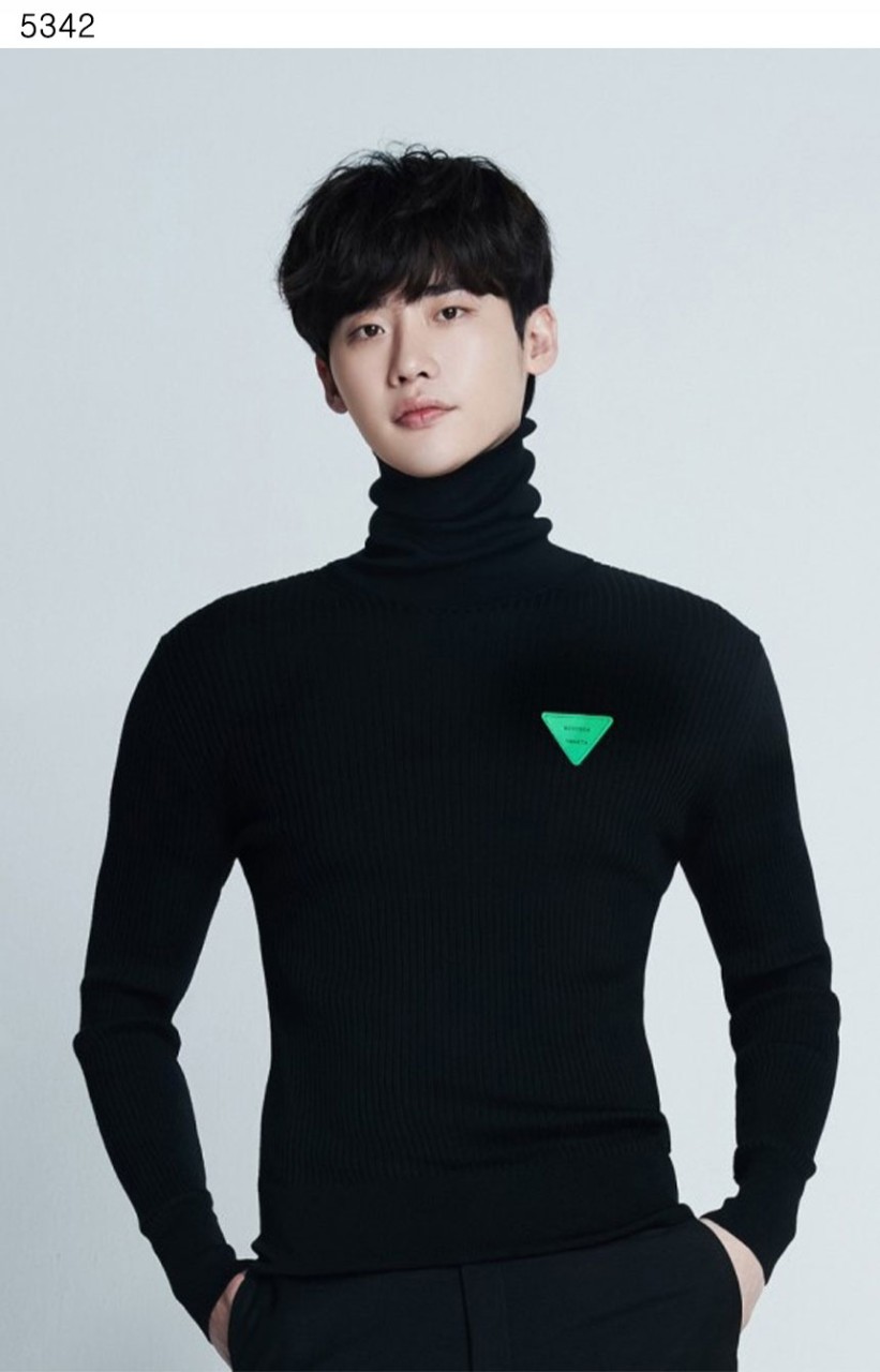 보테가베네타 그린 패치 목폴라 니트