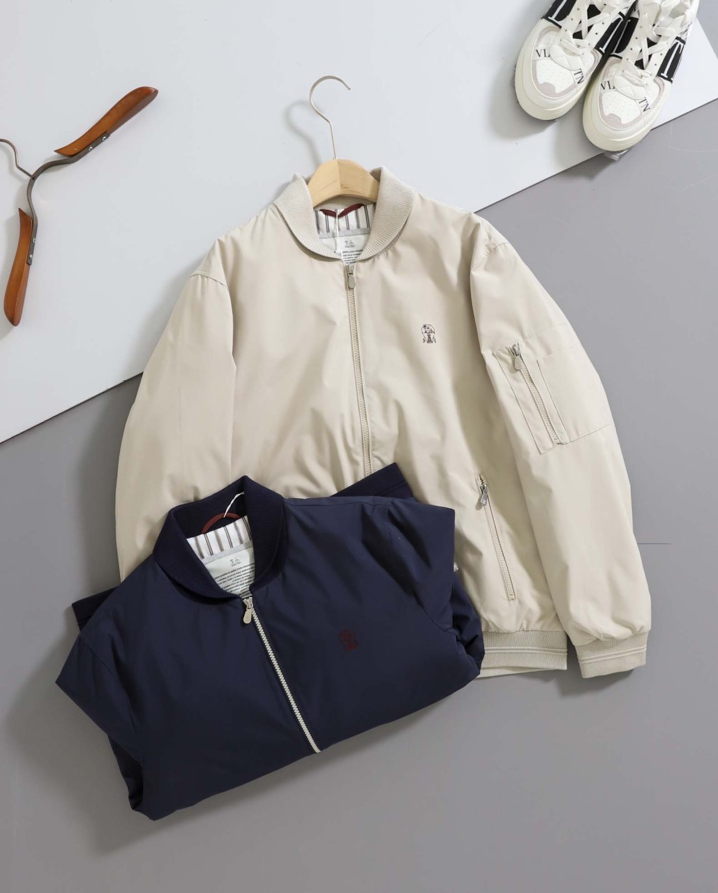 #브루넬로쿠치넬리 [ B*unello Cucinell ] 수입 항공점퍼 봄버자켓 입고💢 #남성상의 #자켓