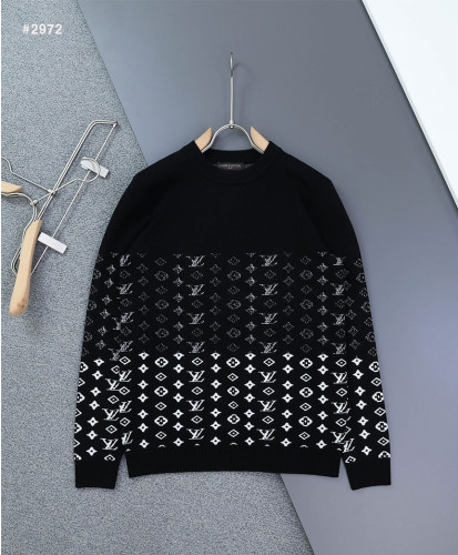 🍀 [LOUIS VUITTON] 루이비통 그라데이션 화이트 모노그램 라운드 니트 🍀