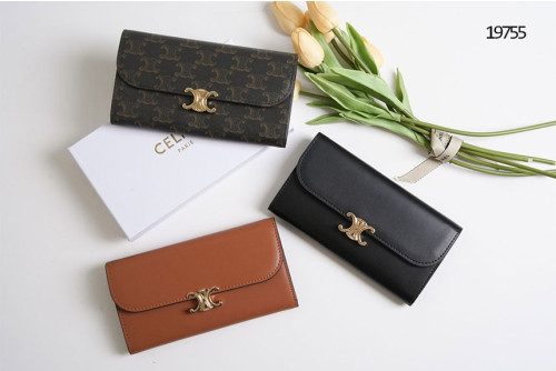 🔆 [CELINE] 셀린느 금장 트리옹프 플랩 장지갑 🔆