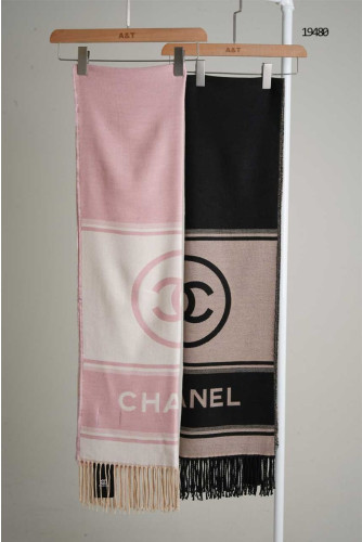 🔆 [CHANEL] 샤넬 CC 빅로고 컬러블럭 울 머플러 🔆