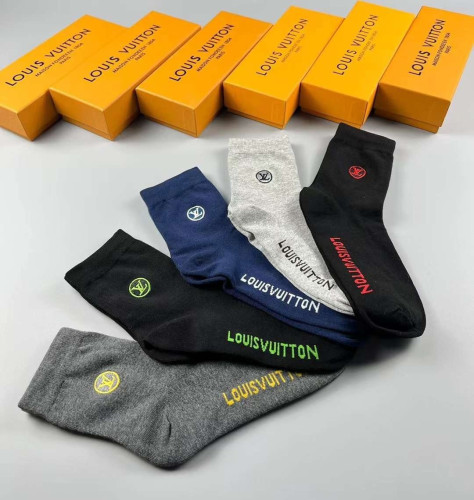 👹루이비통 남녀공용 5종 양말세트👹