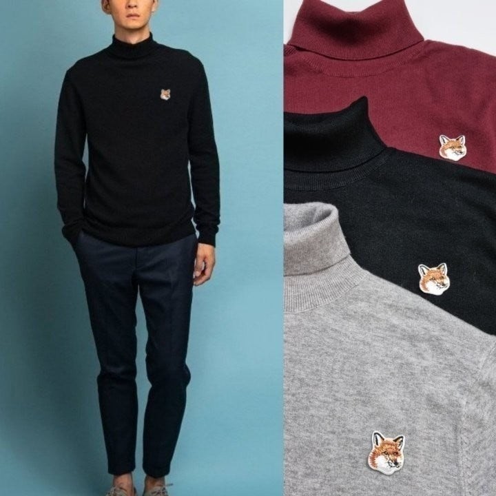 💕 메* 키츠네 폭스헤드 터틀넥 니트(남성)