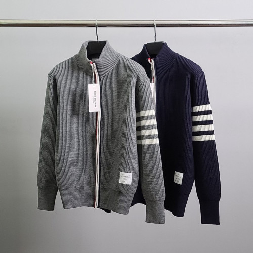 💕 톰* 사선완장 베이직 니트 집업