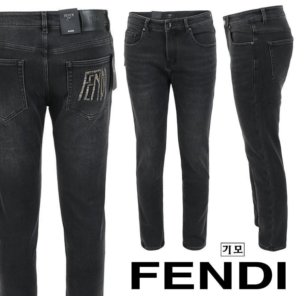 💕 펜* 레터링 자수 로고 블랙 슬림 일자진 ☆기모 원단☆