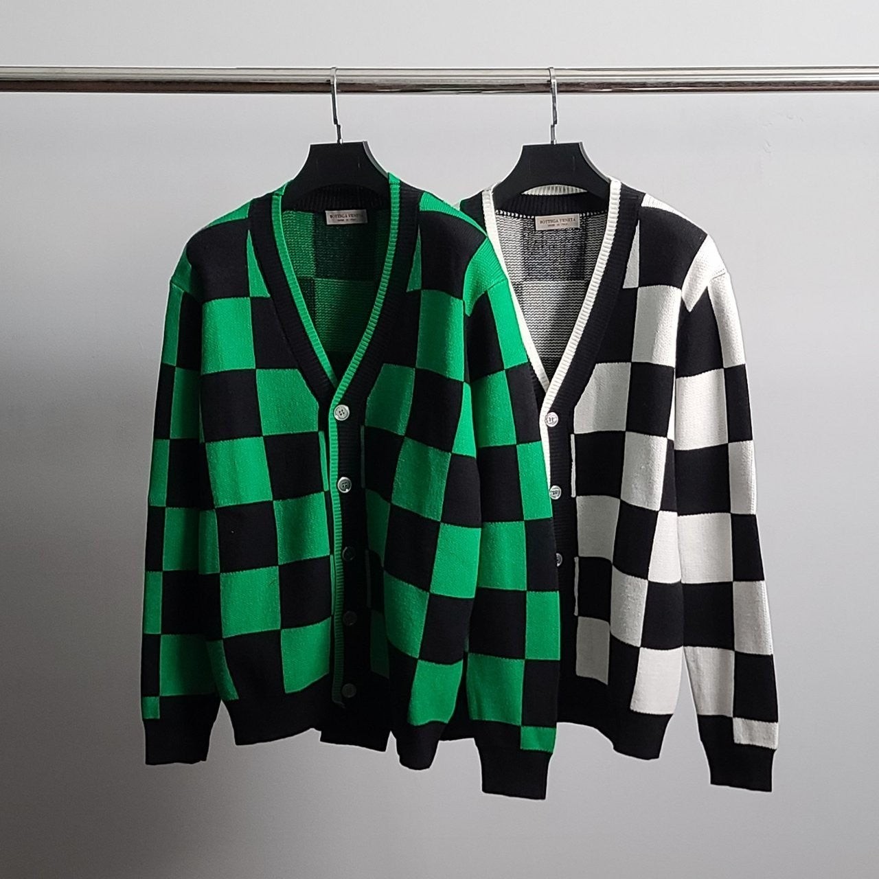 💕 보** 사각패턴 오버핏 가디건