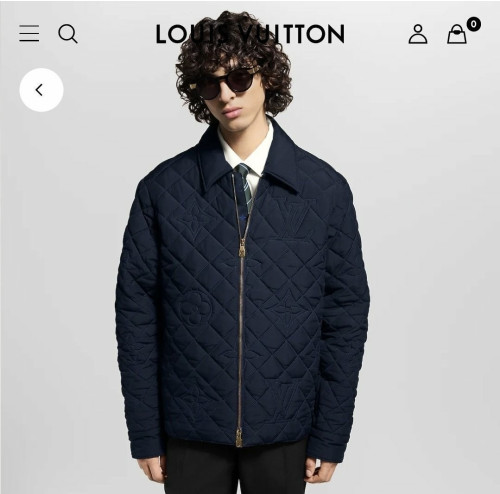 💕 루* 퀼티드 모노그램 오버 셔츠