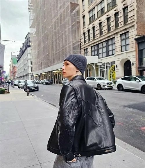 💕 크* 에코레더 트럭커 자켓