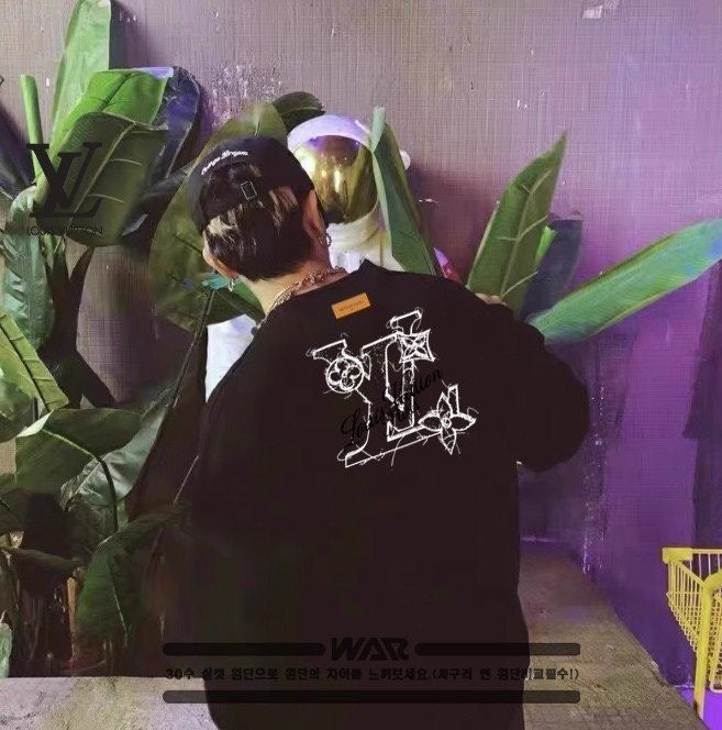 💕 루* 필기체 스케치 디자인 밍크양기모 티셔츠