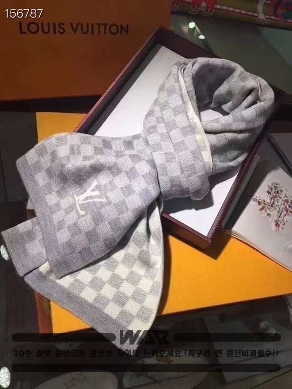 💕 루* 다미에 로고 그레이 머플러