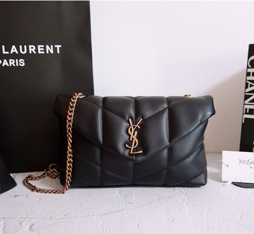 💕 생** 고급 루루 푸퍼 미니 토이백 검정 금장