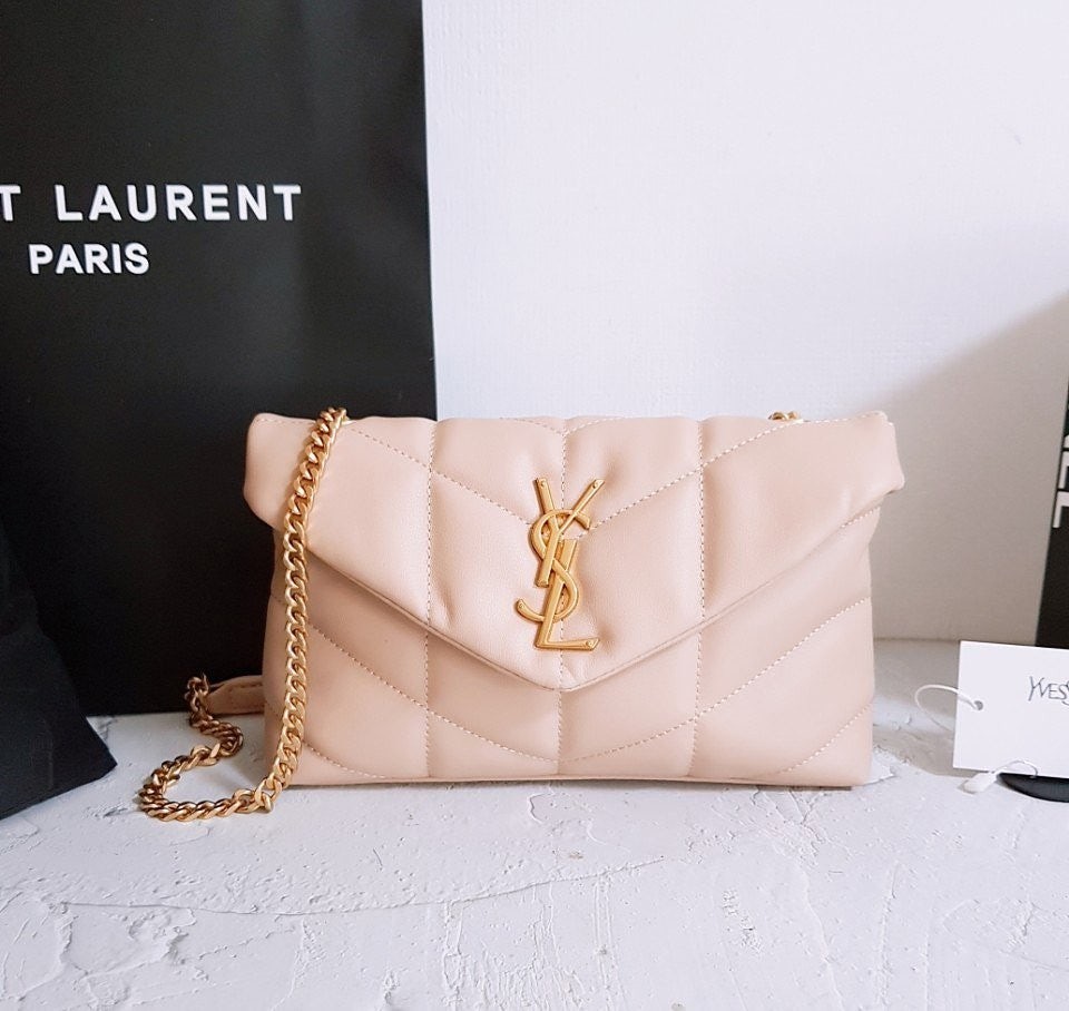 💕 생** 고급 루루 푸퍼 미니 토이백 핑크 금장