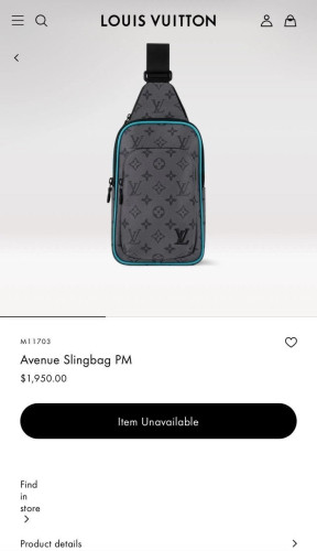 💕 루* 에비뉴 모노그램 이클립스 리버스 슬링백