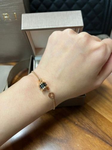 💕 불** 비제로원 미니 세라믹 블랙 골드팔찌