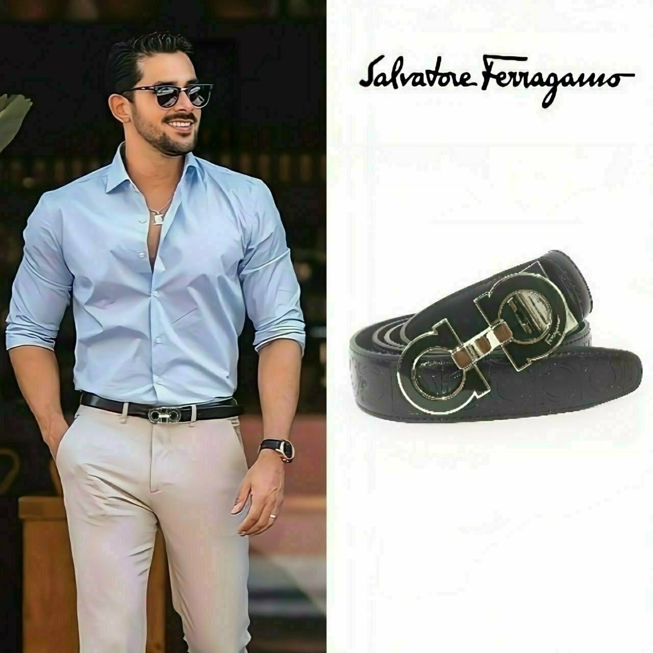 💕 페*** 더블간치니 블랙장식벨트