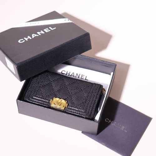 ✨샤넬 보이 캐비어 금장 카드지갑 ✨