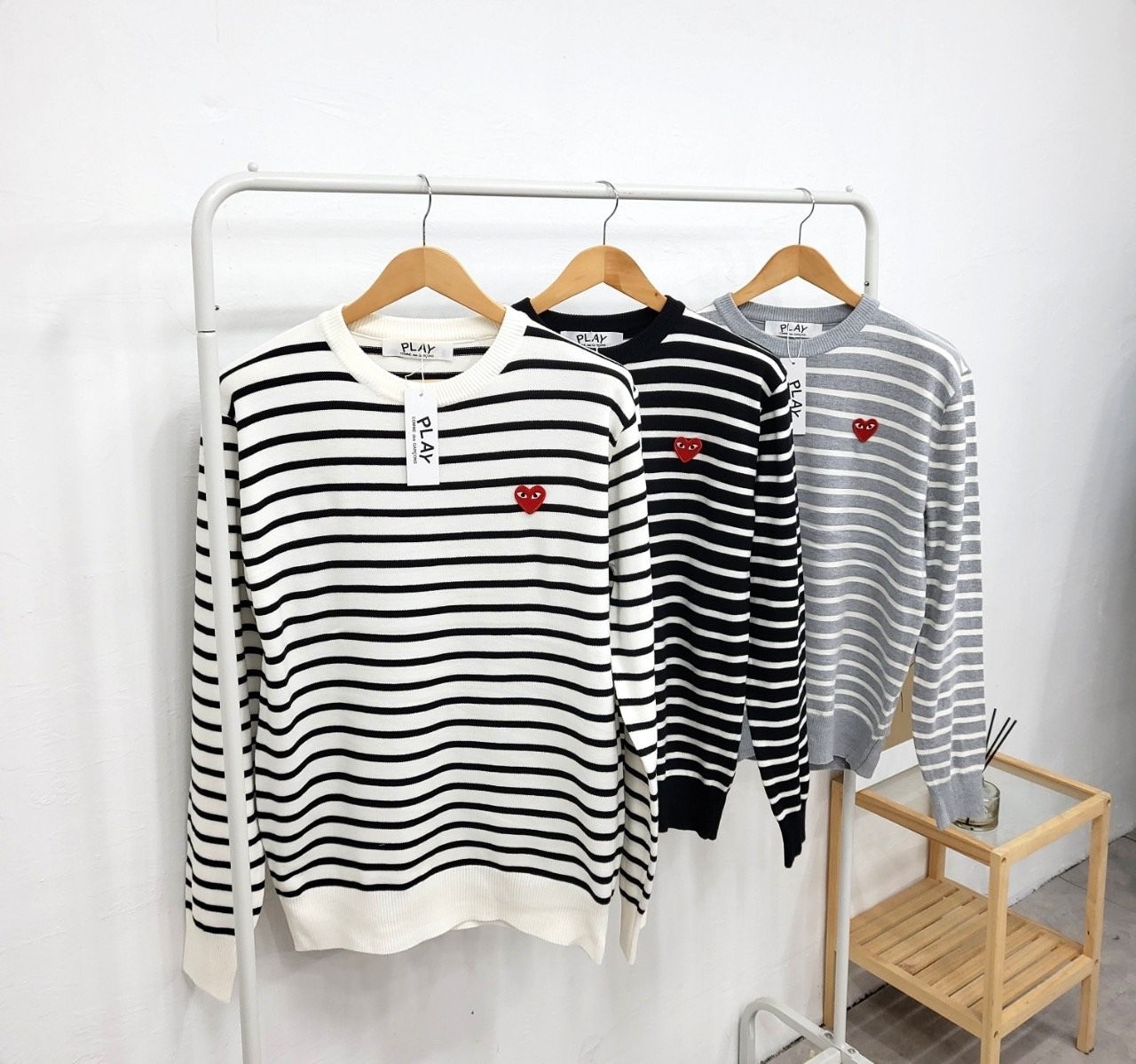 CDG 캐시미어 단가라 니트