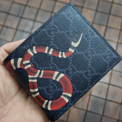 [115번] #구찌 스네이크 반지갑 블랙