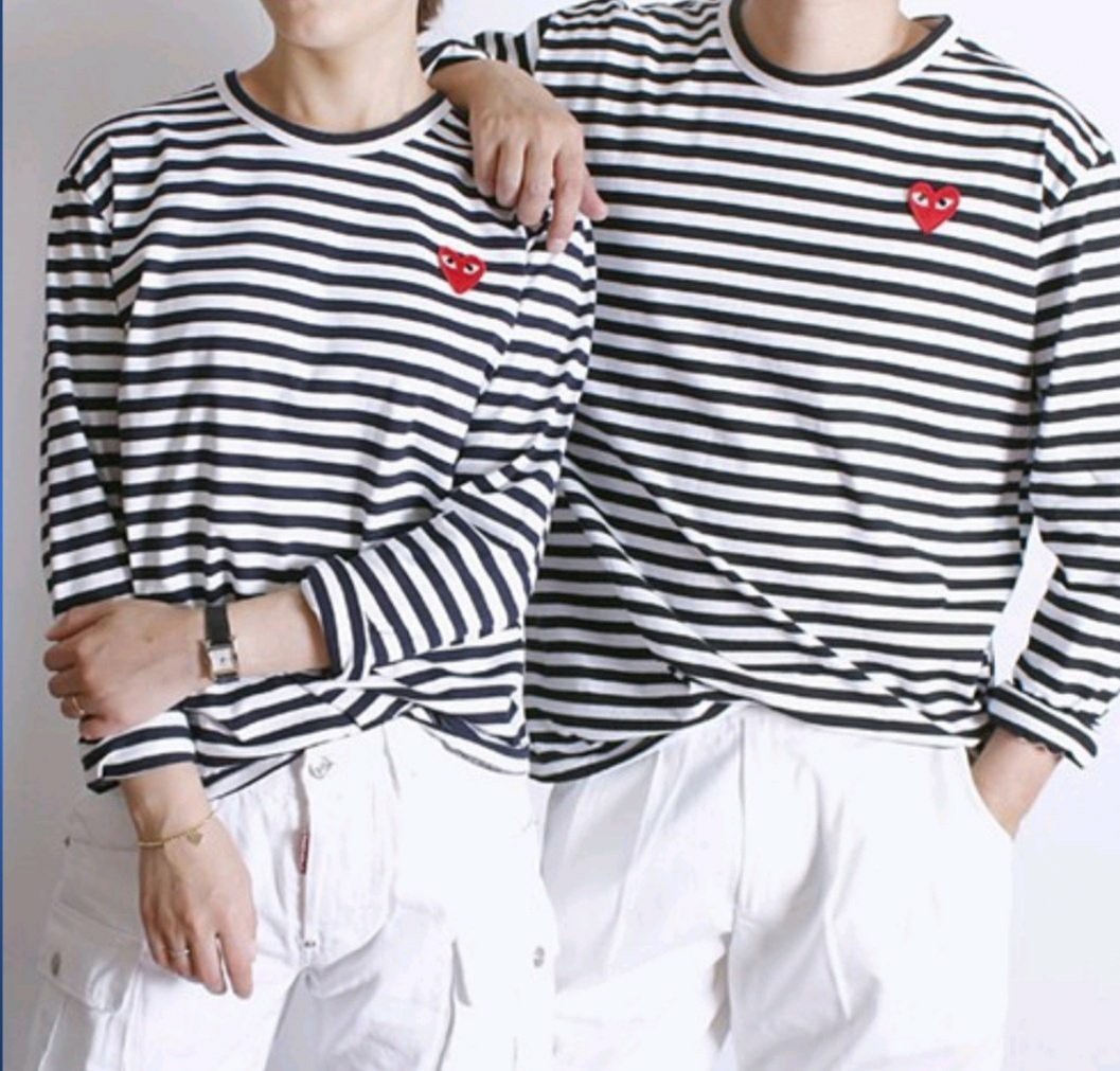 #Z #꼼데가르송 스트라이프 티셔츠