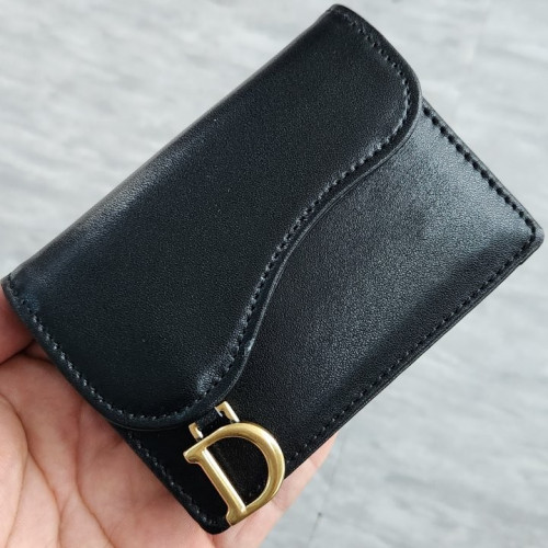 #디올 레더 새들 플랩 카드지갑