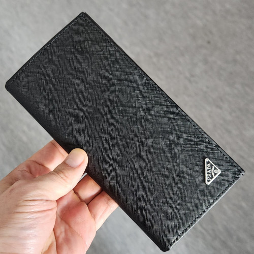 [377번] #프라다 블랙 사피아노 장지갑 