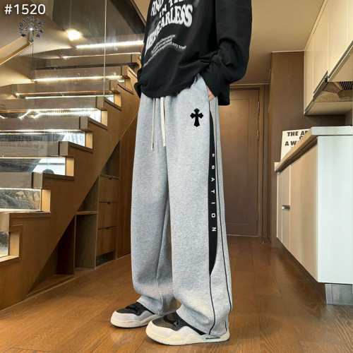 #크롬하츠 크로스 코튼 와이드 스웻 팬츠