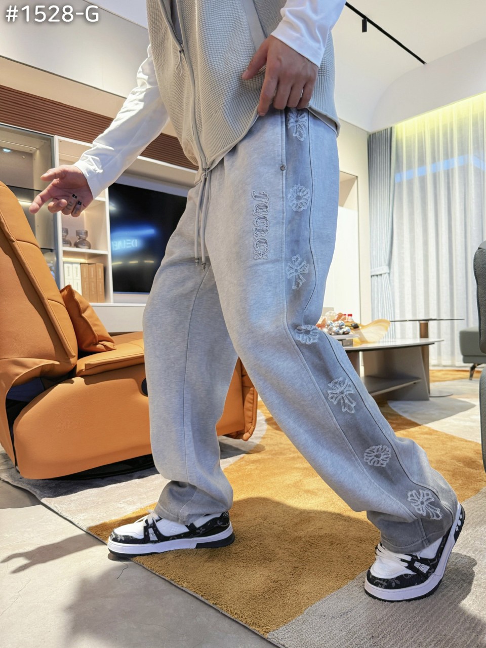 #크롬하츠 코튼 빈티지 워싱 스웻 팬츠