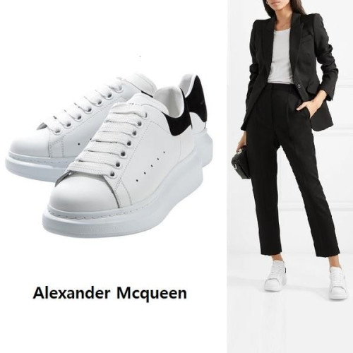 알렉산더 맥퀸(ALEXANDER McQUEEN) 오버사이즈 스니커즈 - 화이트:블랙
