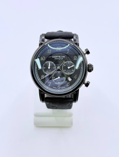 몽블랑 스타 레거시 크로노그래프 올블랙세무 박서준시계