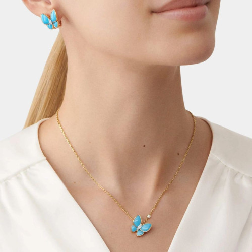 반클리프 투 버터플라이 펜던트 목걸이