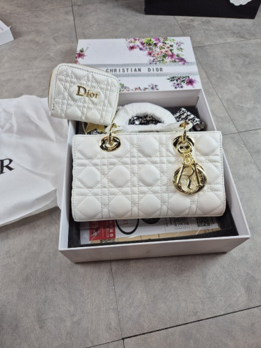 디올 레이디 디조이백 화이트 3종 세트