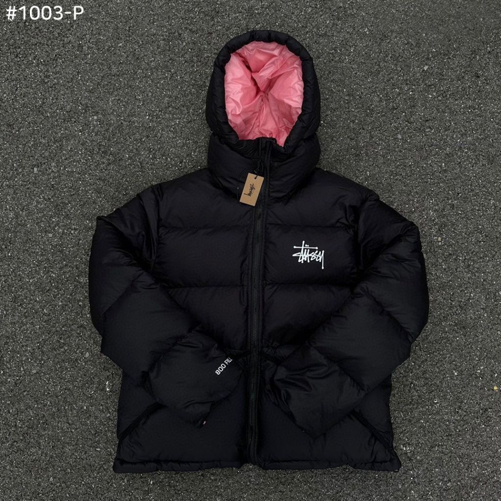 스투시 1003-P 마이크로 립스탑 다운 파카 핑크 패딩