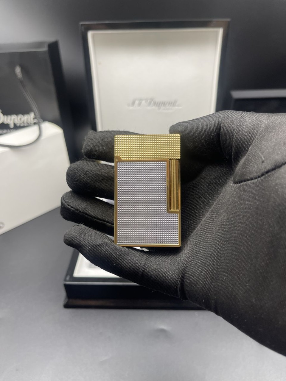 듀퐁 DDP06 뉴 라인2 PDD 옐로우골드 듀오 스퀘어 라이터