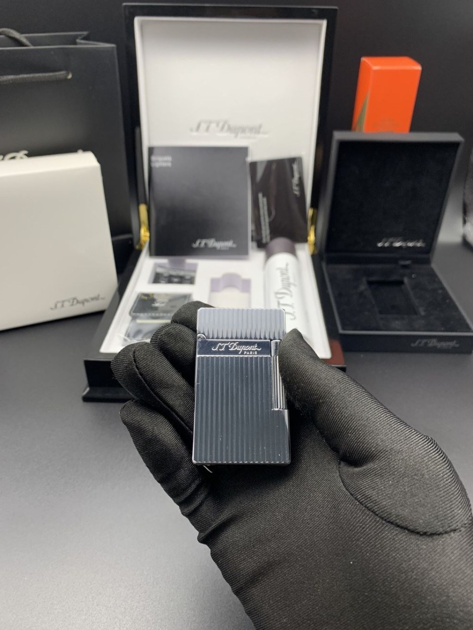 듀퐁 DDP13 CA16817 라인2 실버 은장 라이터