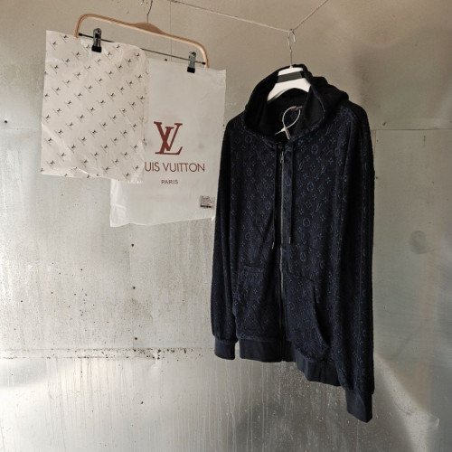 루이비통 모노 프렌치테리 집스루 후디 후드집업