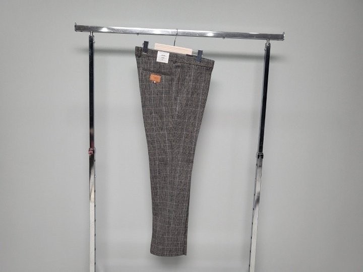 톰브라운 그레이 체크 슬랙스 팬츠