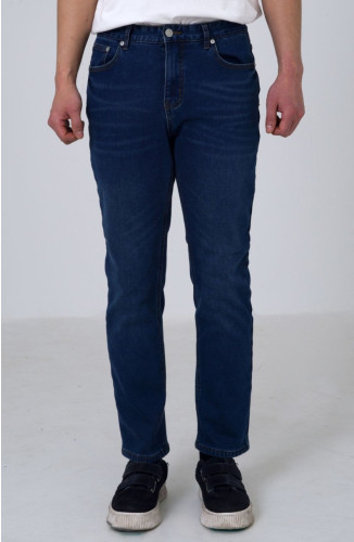 프라다 융털 테이퍼드 본딩 청바지